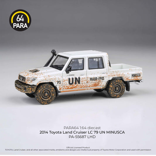 Toyota Land Cruiser LC79 UN Minusca 2014 1:64 Scale Diecast Collectible