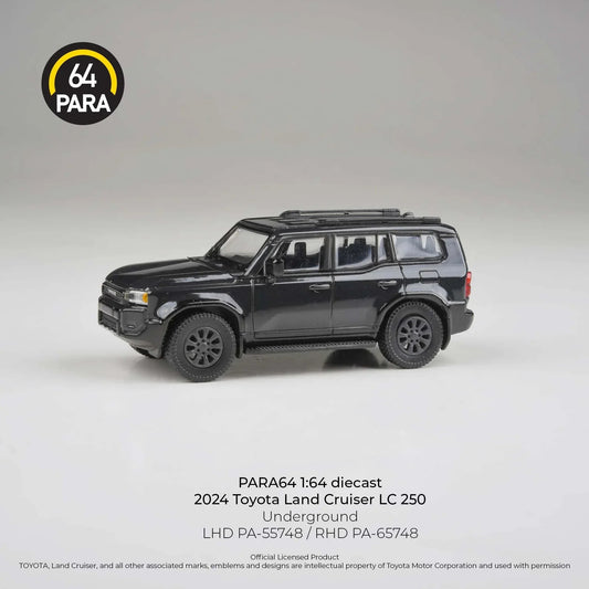*PRE-ORDER* Toyota Land Cruiser 250 Prado Underground, 1:64 Scale (Black) collectible diecast model at Poketwheels