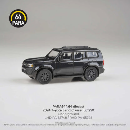 PARA64 Toyota Land Cruiser 250 Prado Underground Black 1:64 Scale Diecast Model (Pre-Order)