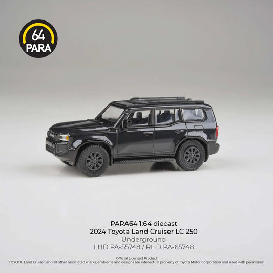 PARA64 Toyota Land Cruiser 250 Prado Underground Black 1:64 Scale Diecast Model (Pre-Order)