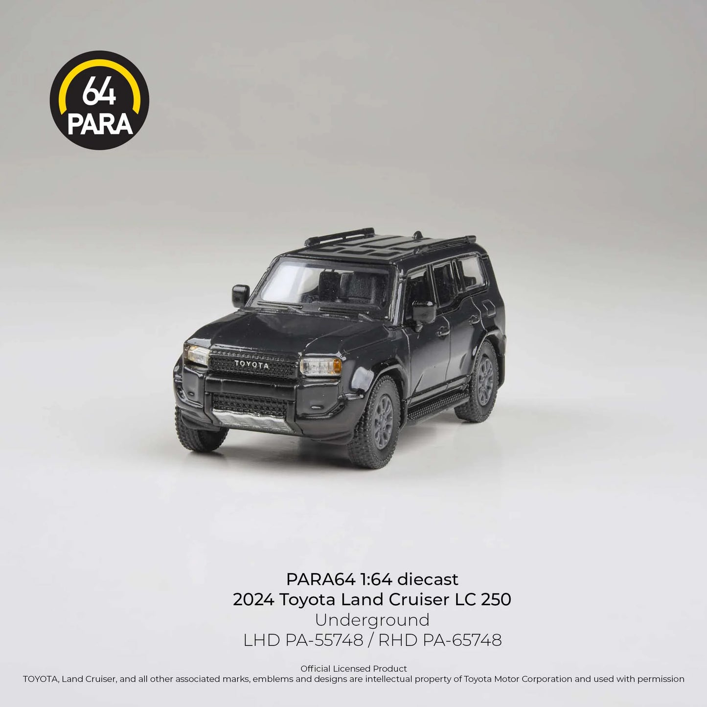 PARA64 Toyota Land Cruiser 250 Prado Underground Black 1:64 Scale Diecast Model (Pre-Order)