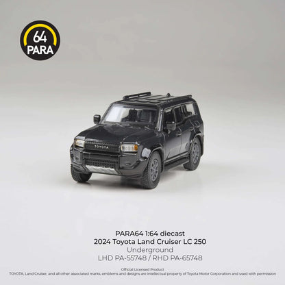 PARA64 Toyota Land Cruiser 250 Prado Underground Black 1:64 Scale Diecast Model (Pre-Order)