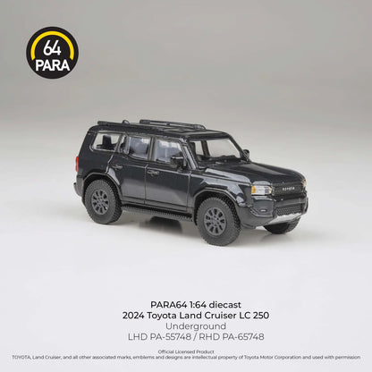 PARA64 Toyota Land Cruiser 250 Prado Underground Black 1:64 Scale Diecast Model (Pre-Order)