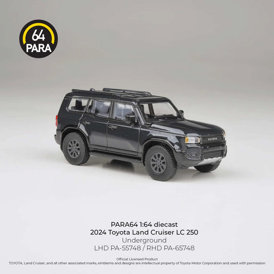 PARA64 Toyota Land Cruiser 250 Prado Underground Black 1:64 Scale Diecast Model (Pre-Order)