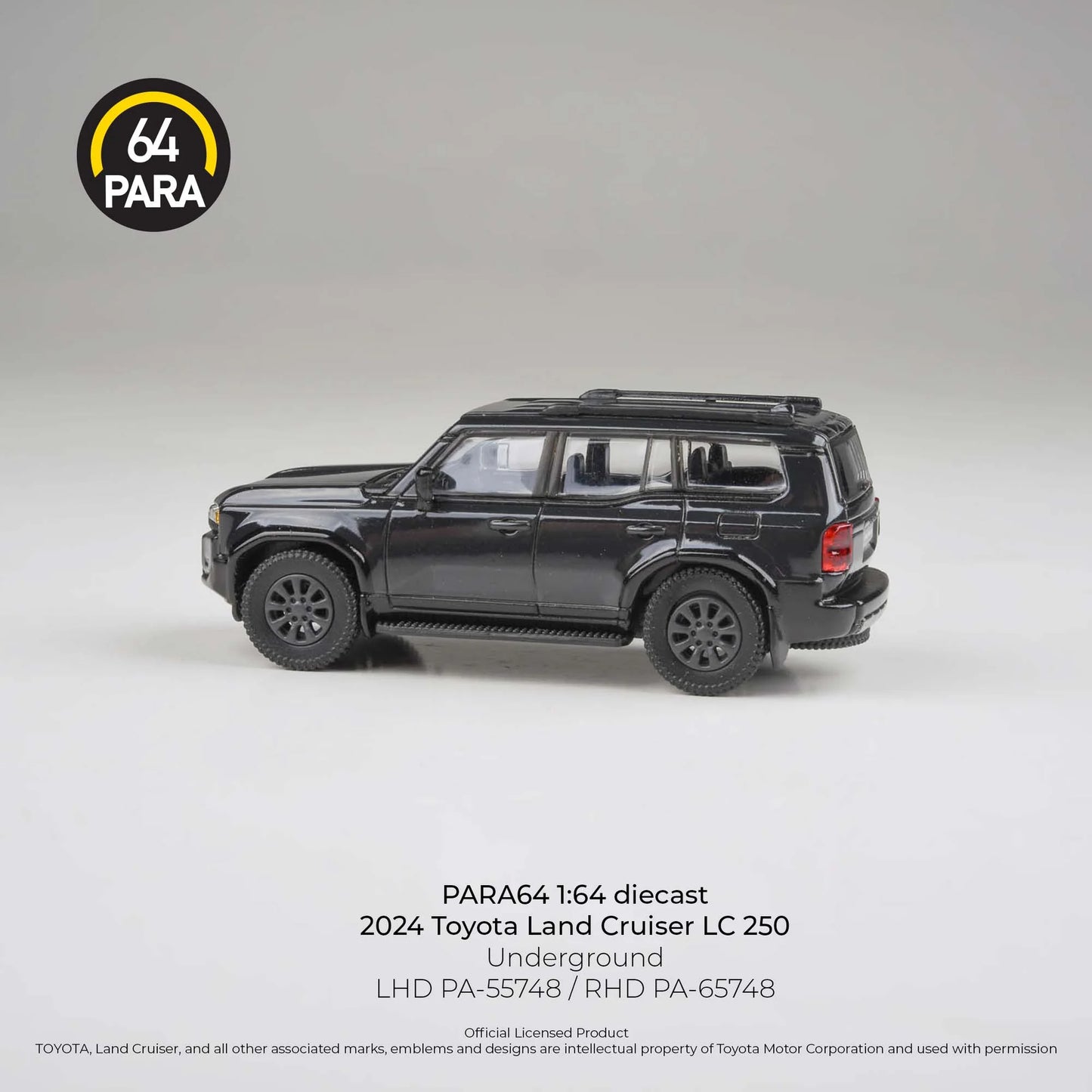 PARA64 Toyota Land Cruiser 250 Prado Underground Black 1:64 Scale Diecast Model (Pre-Order)