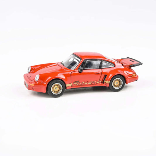 Premium scale diecast model car  – Porsche 911 Carrera RSR 3.0, 1:64 Scale (Red) Collectible