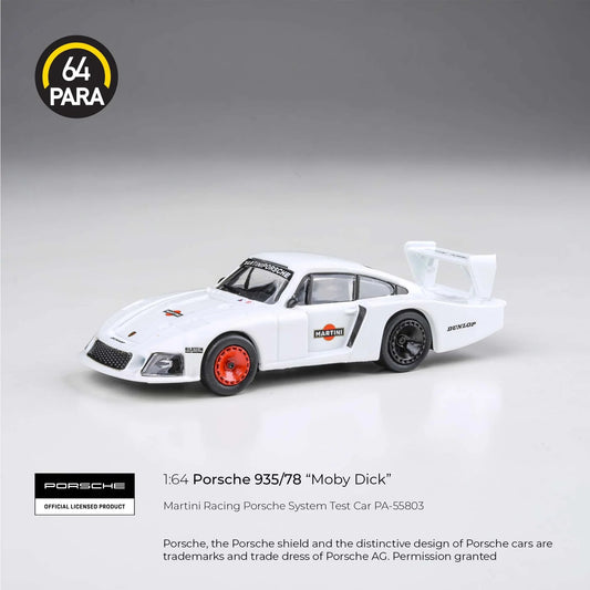 Premium scale diecast model car  – Porsche 935/78 "Moby Dick", 1:64 Scale (White) Collectible