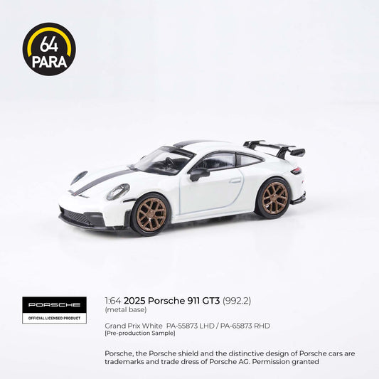 Porsche 911 GT3 (992.2) 2025 Sahara Beige 1:64 Scale Diecast Collectible