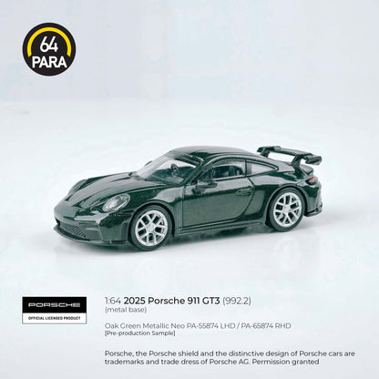 Porsche 911 GT3 (992.2) 2025 1:64 Scale Diecast Collectible