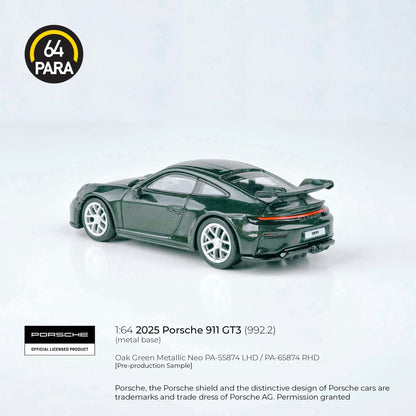 Porsche 911 GT3 (992.2) 2025 1:64 Scale Diecast Collectible