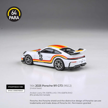 Porsche 911 GT3 (992.2) 2025 1:64 Scale Diecast Collectible