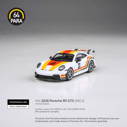 Porsche 911 GT3 (992.2) 2025 1:64 Scale Diecast Collectible