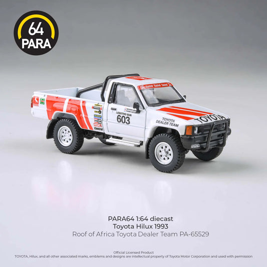 PARA64 Toyota Hilux 1993 Roof of Africa Toyota Dealer Team 1995 1:64 Scale Diecast Model (Pre-Order)