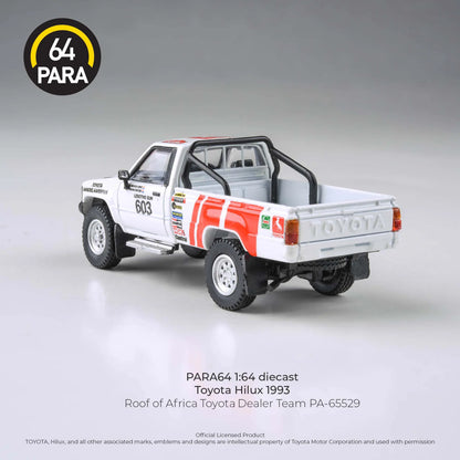 PARA64 Toyota Hilux 1993 Roof of Africa Toyota Dealer Team 1995 1:64 Scale Diecast Model (Pre-Order)