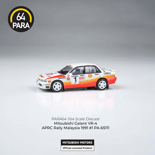 Mitsubishi Galant VR-4 APRC Rally Malaysia #1 1991 1:64 Scale Diecast Collectible