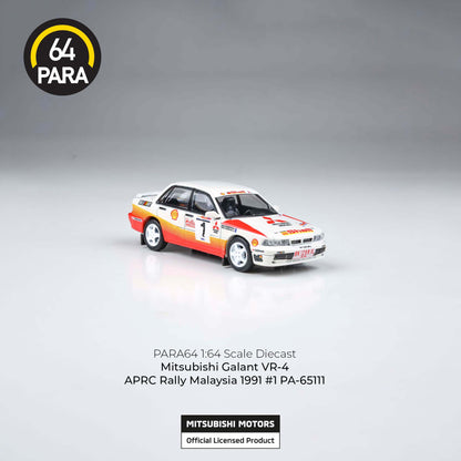 Mitsubishi Galant VR-4 APRC Rally Malaysia #1 1991 1:64 Scale Diecast Collectible