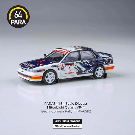 PARA64 Mitsubishi Galant VR-4 1993 Indonesian Rally 1:64 Scale Diecast Model (Pre-Order)
