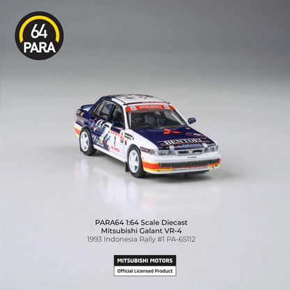 PARA64 Mitsubishi Galant VR-4 1993 Indonesian Rally 1:64 Scale Diecast Model (Pre-Order)
