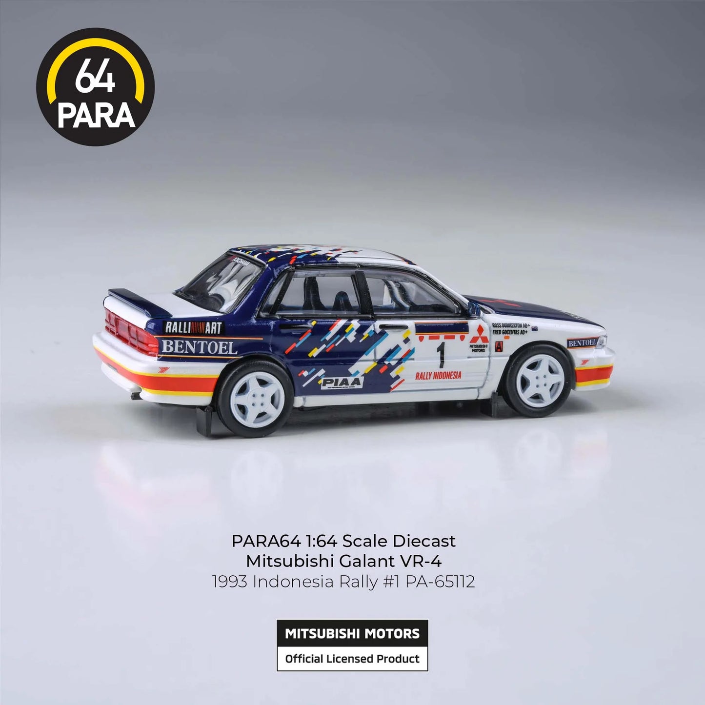 PARA64 Mitsubishi Galant VR-4 1993 Indonesian Rally 1:64 Scale Diecast Model (Pre-Order)
