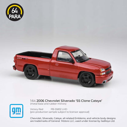 Chevrolet Silverado SS Clone Cateye 2006 Victory Red 1:64 Scale Diecast Collectible