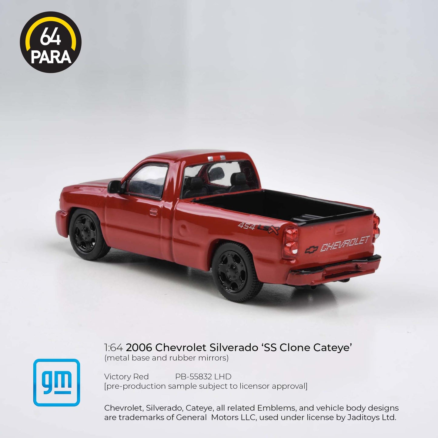 Chevrolet Silverado SS Clone Cateye 2006 Victory Red 1:64 Scale Diecast Collectible