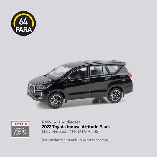 Toyota Innova 2022, 1:64 Scale (Attitude Black) collectible diecast model at Poketwheels