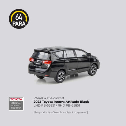 PARA64 Toyota Innova 2022 Attitude Black 1:64 Scale Diecast Model