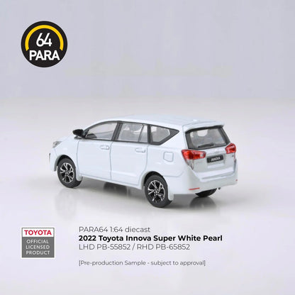 PARA64 Toyota Innova 2022 Super White Pearl 1:64 Scale Diecast Model