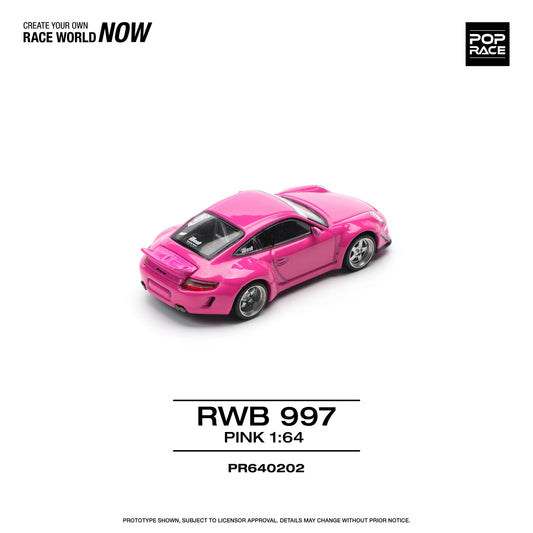 Premium scale model car for display – *PRE-ORDER* RWB 997, 1:64 Scale (Pink) Collectible