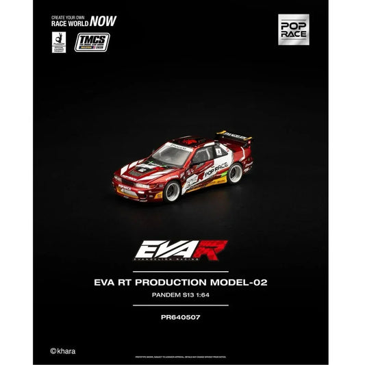 *TMCS 2026* Eva RT Production Model-02, Pandem S13 Red, 1:64 Scale collectible diecast model at Poketwheels