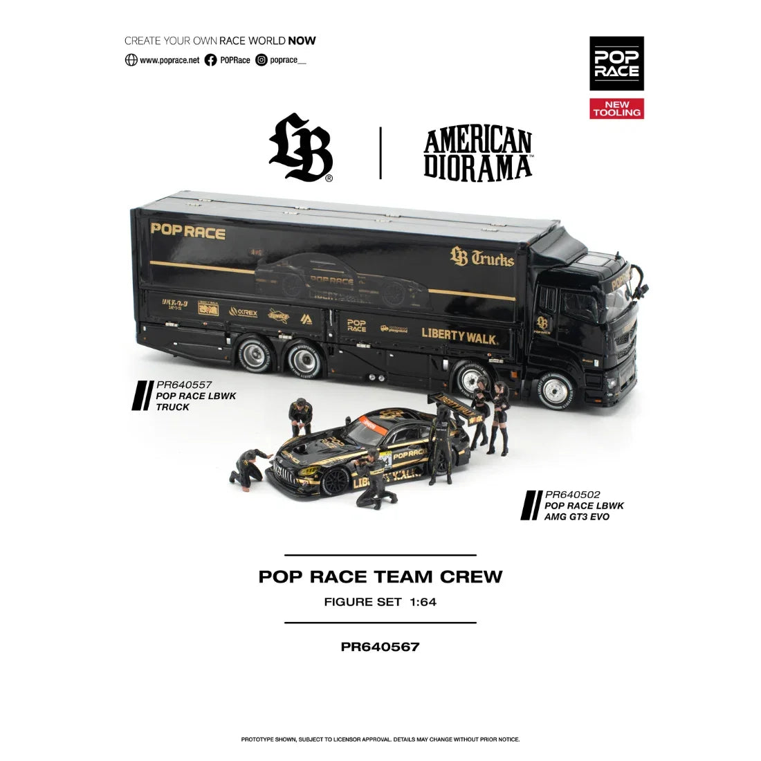*PRE-ORDER* Team Crew (6 Figures), 1:64 Scale collectible diecast model at Poketwheels
