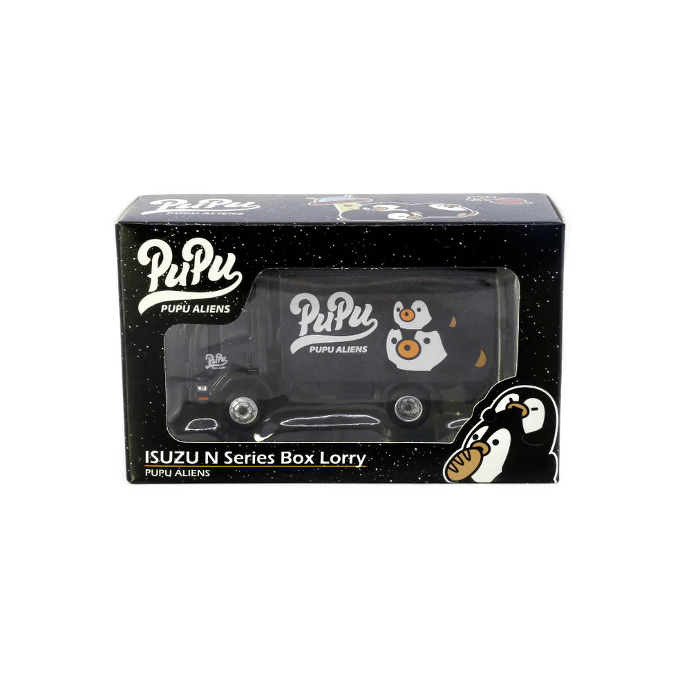 TINY Isuzu N Series Box Lorry "PUPU ALIENS", 1:76 Scale