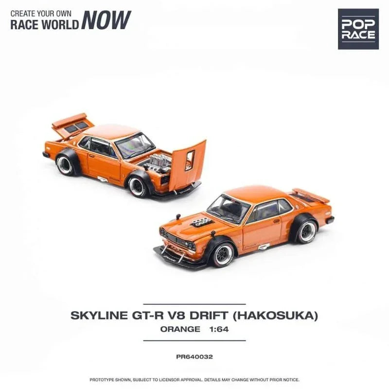 Skyline GT-R V8 Drift (KENMERI), 1:64 Scale collectible diecast model at Poketwheels
