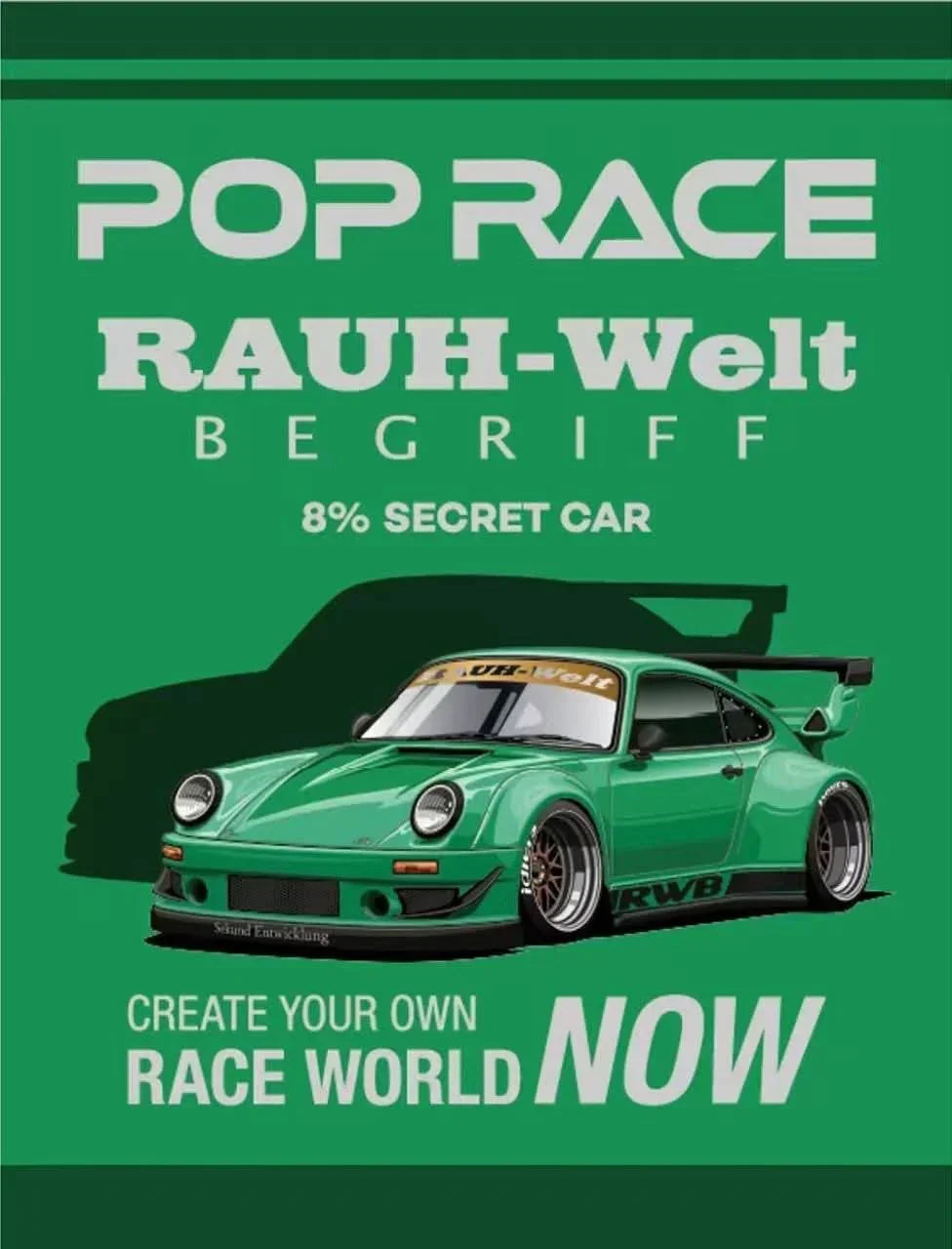 *HEC 2026* RWB 930, 1:64 Scale (Green) collectible diecast model at Poketwheels