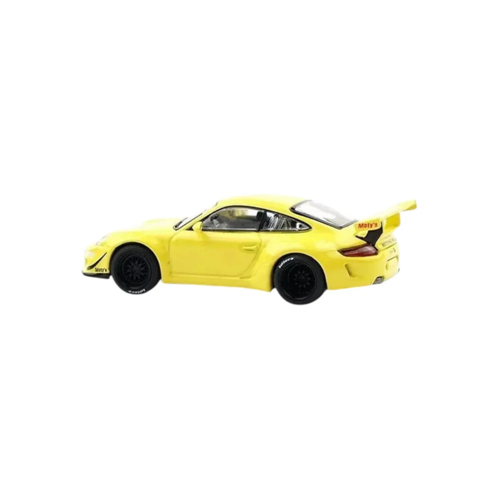 POPRACE Porsche RWB 997, 1:64 Scale (Yellow)