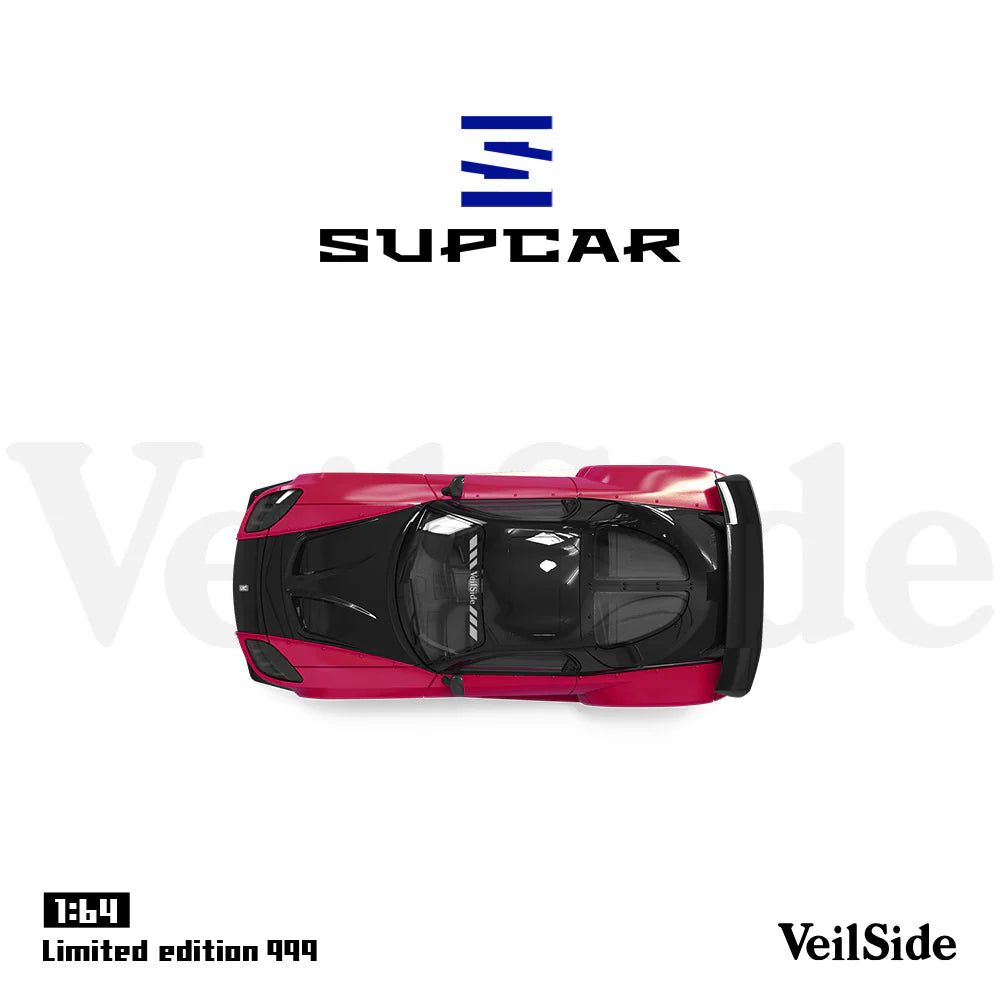 PRE-ORDER Time Micro SC RX-7 Veilside Rose Red Limited Edition 999 pcs 1:64 Scale Diecast Model