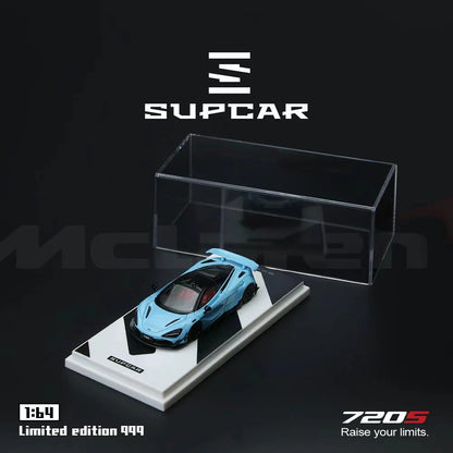 Premium scale diecast model car  – SupCar McLaren 720S alloy car model, 1:64 Scale (Blue) Collectible