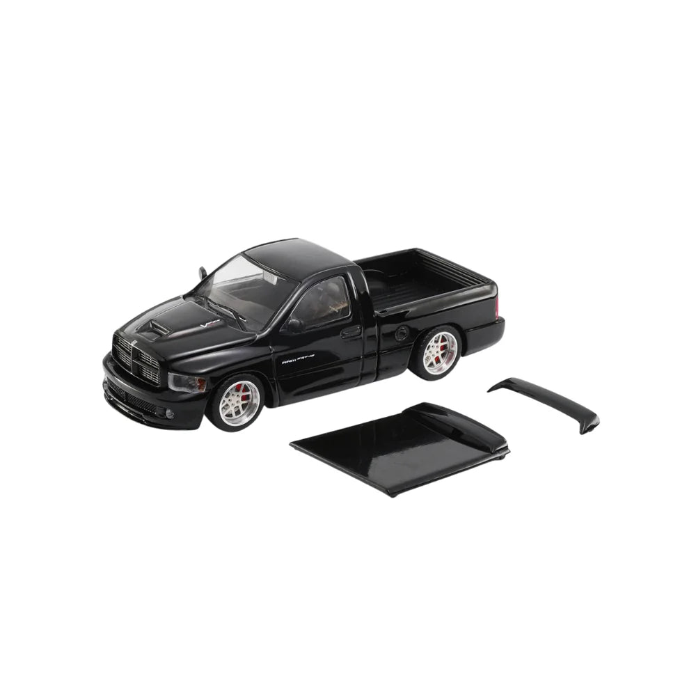 PRE-ORDER SHOOM64 Dodge Ram SRT-10 2003 Black 1:64 Scale Diecast Model