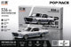 POPRACE Shelby Mustang GT500, 1:64 Scale (Silver)