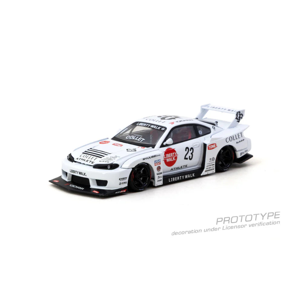PRE-ORDER | LB-Super Silhouette Nissan Silvia (S15) Drift 2025 (Open Bonnet & Engine Compartment) 1:64 Scale by Tarmac Works