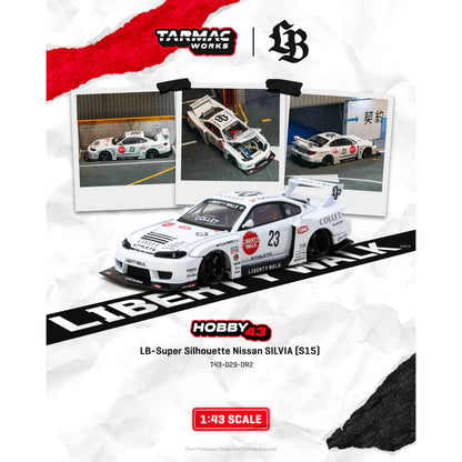 PRE-ORDER | LB-Super Silhouette Nissan Silvia (S15) Drift 2025 (Open Bonnet & Engine Compartment) 1:64 Scale by Tarmac Works