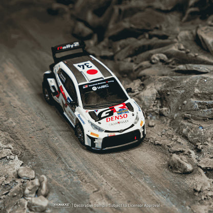 PRE-ORDER | Tarmac Works x iXO Models Toyota GR Yaris Rally2 Sweden 2024 Yuki Yamamoto / Marko Salminen 1:64 Scale