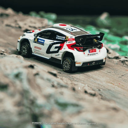 PRE-ORDER | Tarmac Works x iXO Models Toyota GR Yaris Rally2 Sweden 2024 Yuki Yamamoto / Marko Salminen 1:64 Scale