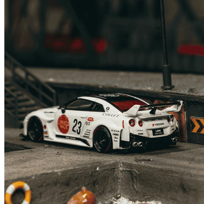 PRE-ORDER | LB-Silhouette Works GT NISSAN 35GT-RR 1:64 Scale (White) by Tarmac Works