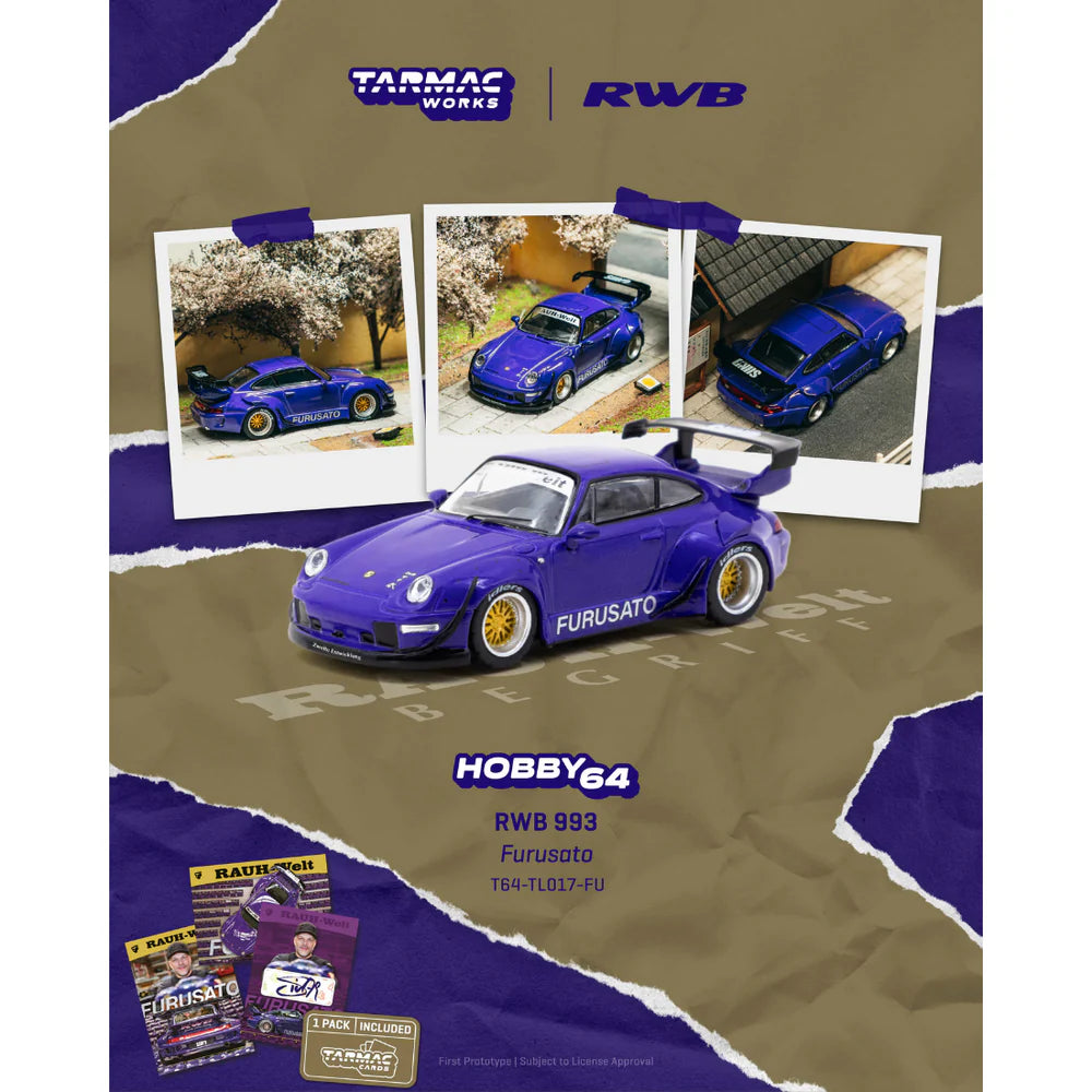 PRE-ORDER | RWB 993 Furusato (Model Car + Trading Cards Combo Set) 1:64 Scale by Tarmac Works