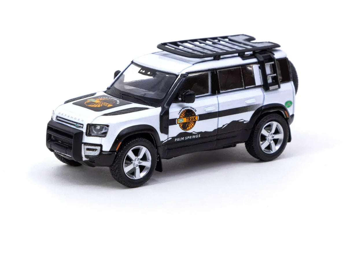 Land Rover Defender 110 TRēK Edition - Global64, 1:64 Scale (White) collectible diecast model at Poketwheels