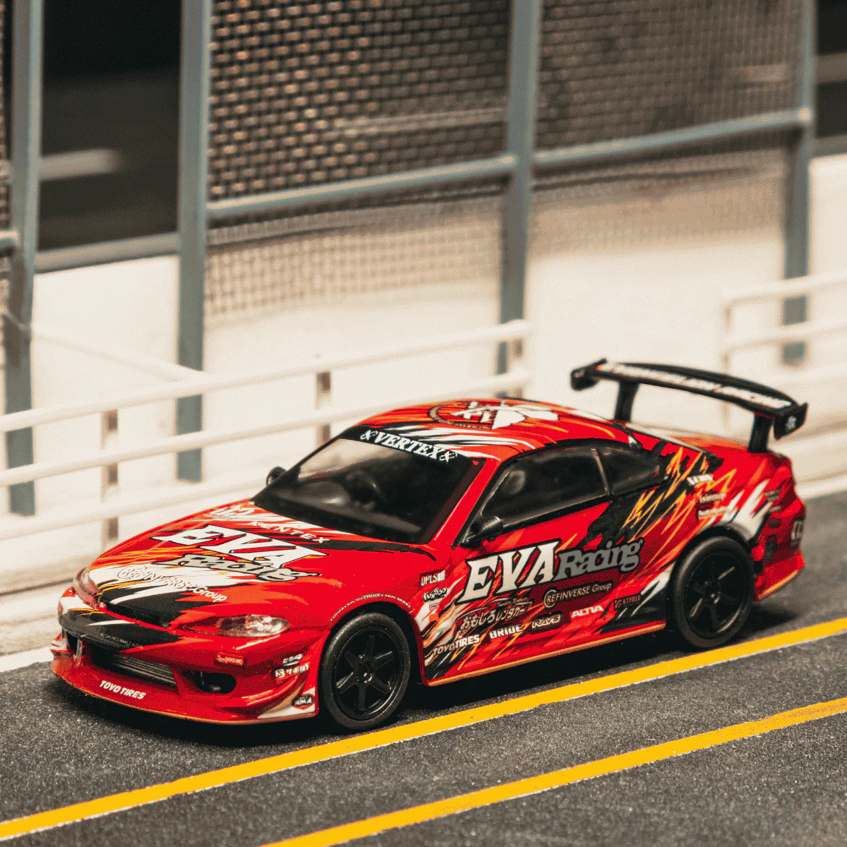 PRE-ORDER Tarmac Works Nissan EVA RT Production Model-02 S15, 1:64 Scale
