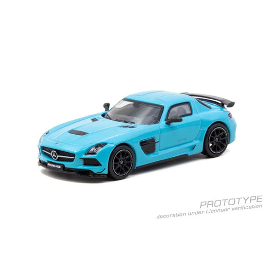 *PRE-ORDER* Mercedes-Benz SLS AMG Coupé Black Series Chance of Chase Car, 1:64 Scale (Matte Blue) collectible diecast model at Poketwheels