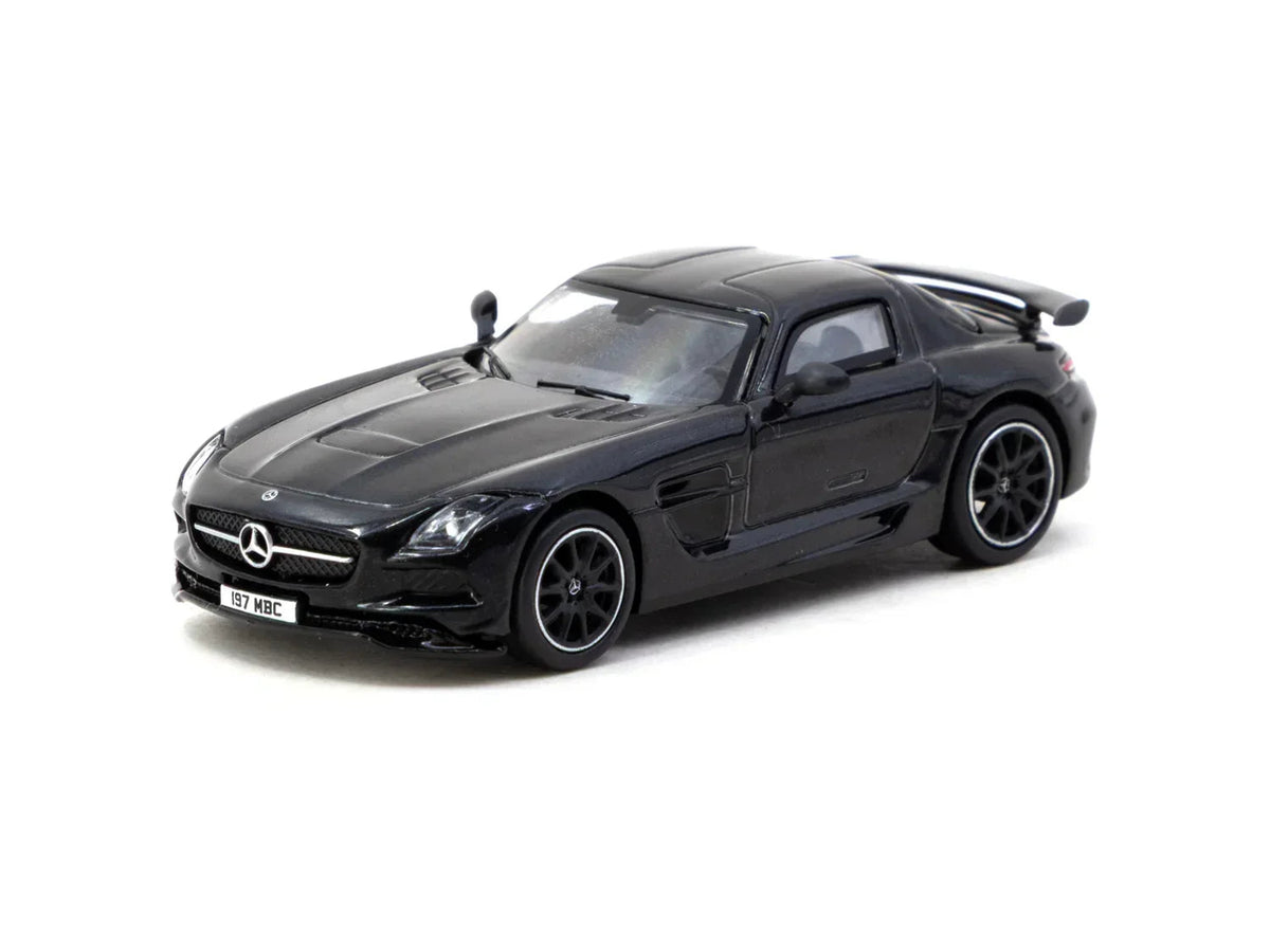 Mercedes-Benz SLS AMG Coupé Singapore Special Edition - Global64, 1:64 Scale (Black) collectible diecast model at Poketwheels