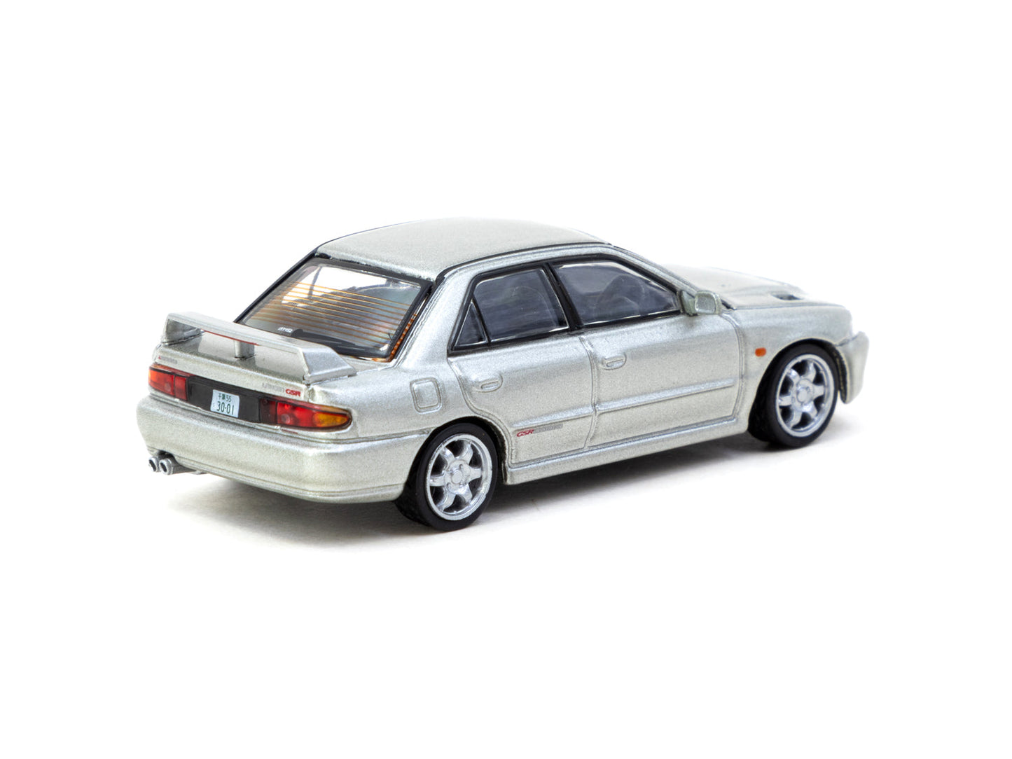 Mitsubishi Lancer GSR Evolution Global64 With Tarmac Cards 1:64 Scale Diecast Collectible